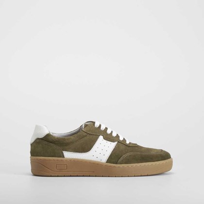 Zapatilla casual piel verde FOSCO