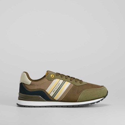 Retro jogger verde bandas DUNLOP