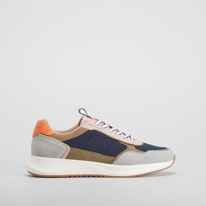 Zapatilla casual azul y multicolor NYC