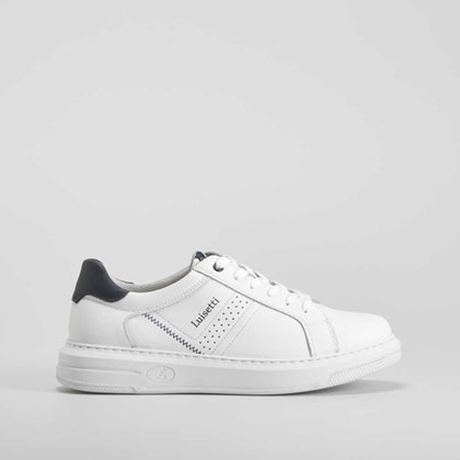 Zapatilla urbana piel blanca LUISETTI