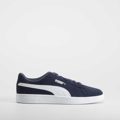 Deportiva SMASH 3.0 piel azul oscuro PUMA