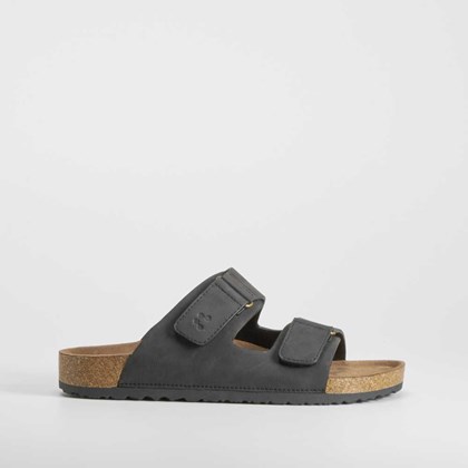 Sandalia bio de velcro Soft Insock negra COMFEET