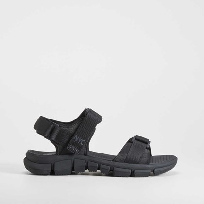 Sandalia deportiva negra NYC