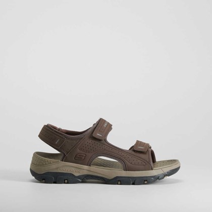 Sandalia deportiva marrón SKECHERS