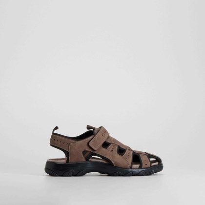 Sandalia deportiva cerrada marrón LOIS