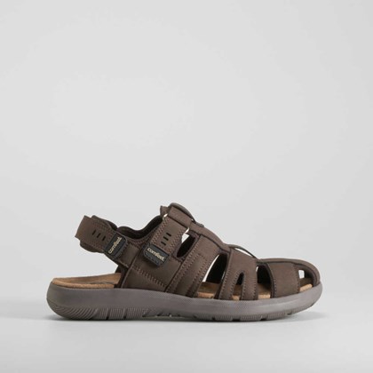 Sandalia cerrada Shock Absorber marrón COMFEET