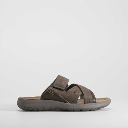 Sandalia Shock Absorber velcro marrón COMFEET