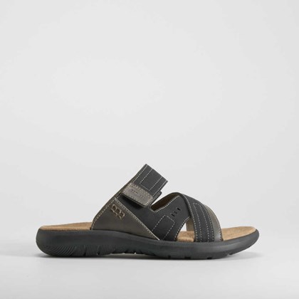 Sandalia Shock Absorber velcro negra COMFEET