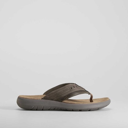 Sandalia de dedo Shock Absorber marrón COMFEET