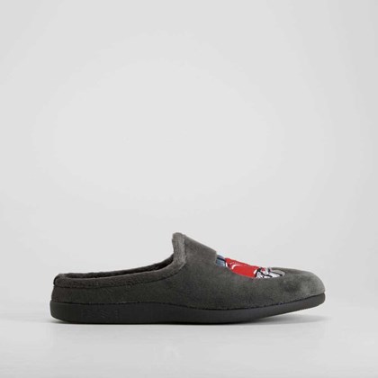 Zapatilla de casa abierta moto gris COMFEET