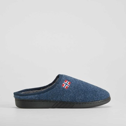 Zapatilla casa felpa bandera azul OLYNE