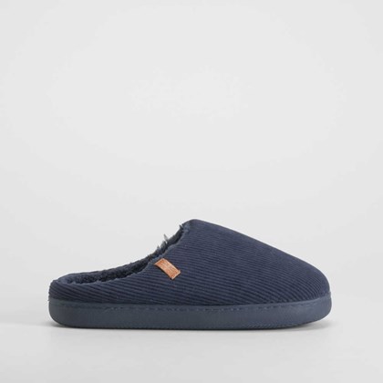 Zapatilla casa pana azul marino OLYNE