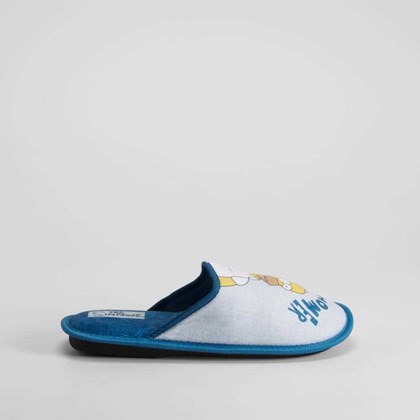 Zapatilla casa gris y azul THE SIMPSONS