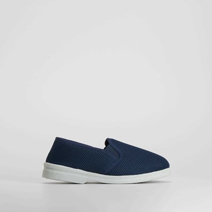 Zapatilla de casa cerrada azul OLYNE