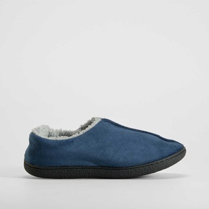 Zapatilla casa cerrada cálida azul ACHUCHONAS
