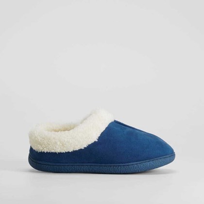Zapatilla de casa cálida azul ACHUCHONAS