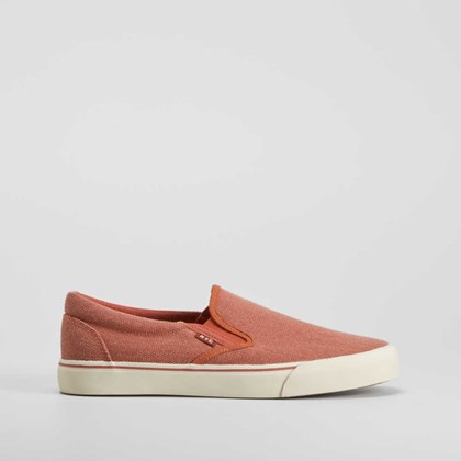 Zapatilla lona slip on roja NYC