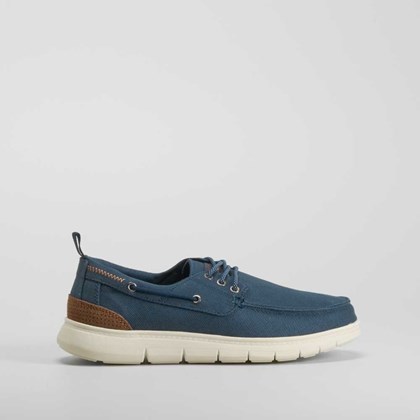 Zapatilla lona náutica azul marino SENDA ROAD