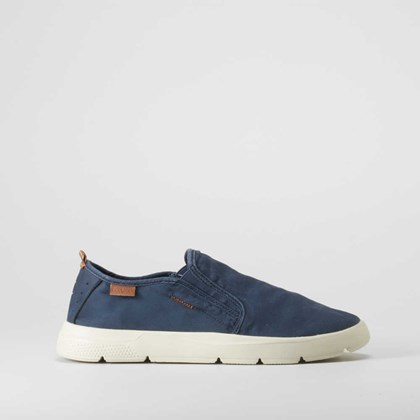 Zapatilla lona slip on azul COMFEET