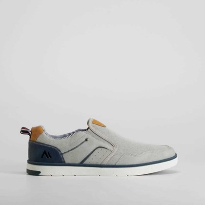 Deportiva lona slip on gris SENDA ROAD