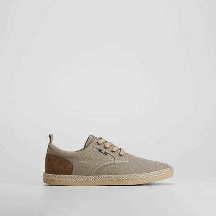Zapatilla lona blucher yute beige NYC