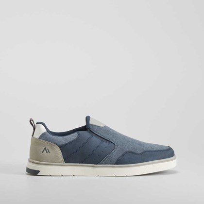 Zapatilla lona slip on azul SENDA ROAD