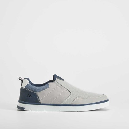 Zapatilla lona slip on gris SENDA ROAD
