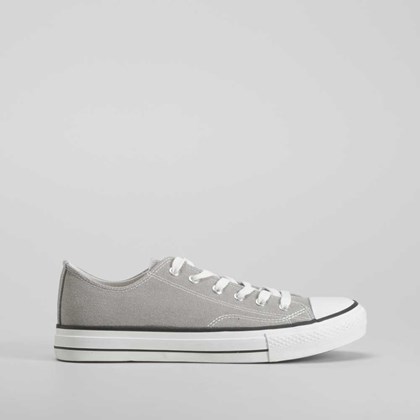 Zapatilla lona casual gris NYC