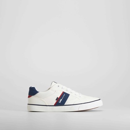 Zapatilla lona casual blanca LOIS