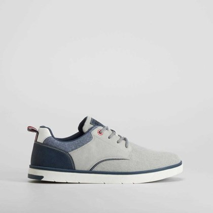 Deportiva lona blucher gris SENDA ROAD