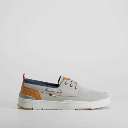 Zapato náutico gris con cordones SENDA ROAD