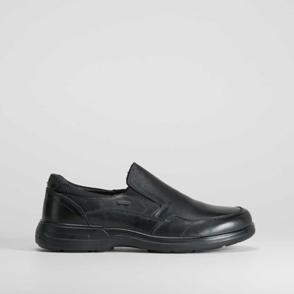 Deportivo slip on negro de piel COMFEET