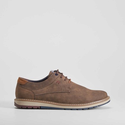 Zapato blucher piso tricolor marrón SENDA ROAD