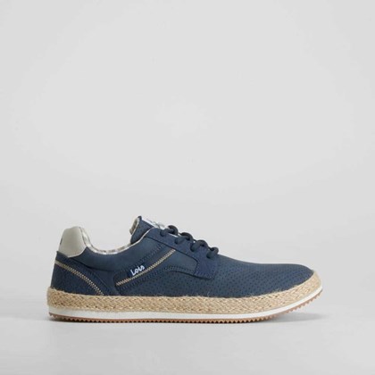 Zapato blucher yute azul LOIS