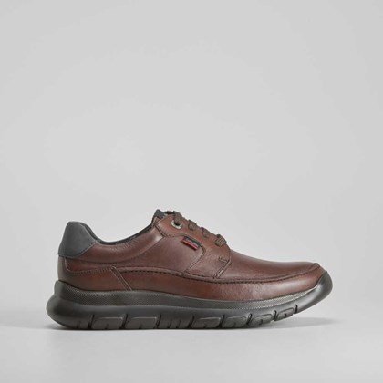 Zapato confort marrón de piel CALLAGHAN