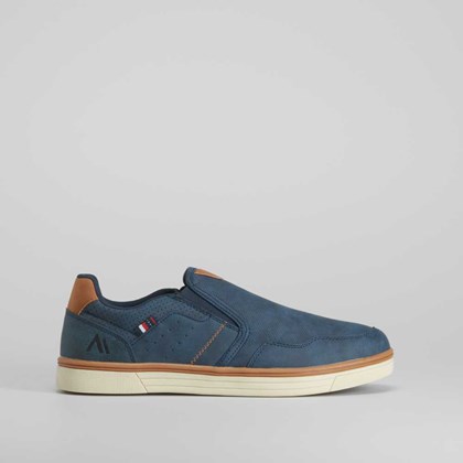 Zapato slip on elástico azul SENDA ROAD