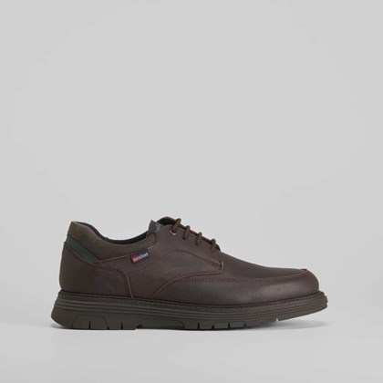 Blucher casual de piel marrón de COMFEET