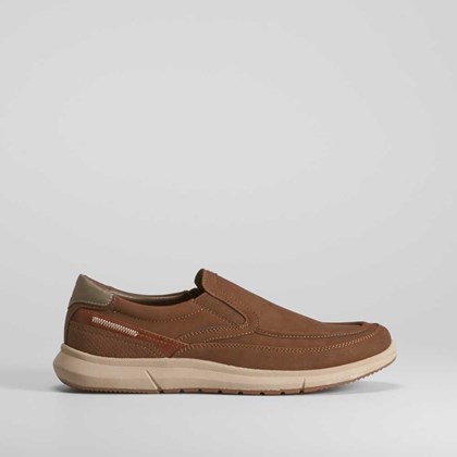 Zapato deportivo slip on camel COMFEET