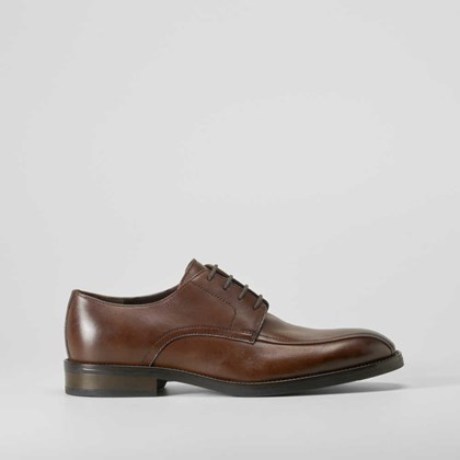 Zapato blucher piel marrón FOSCO