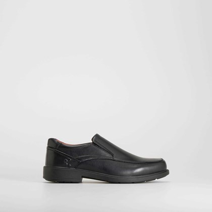 Zapato slip on vestir negro piel COMFEET