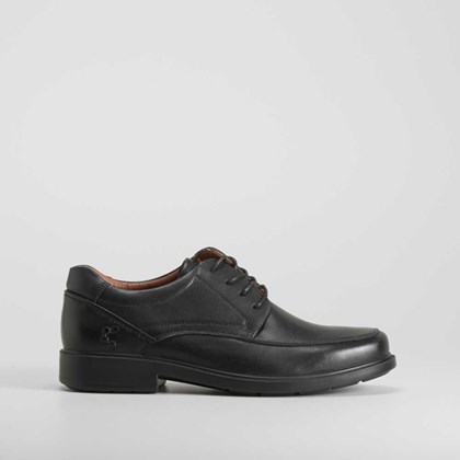 Zapato blucher negro piel COMFEET