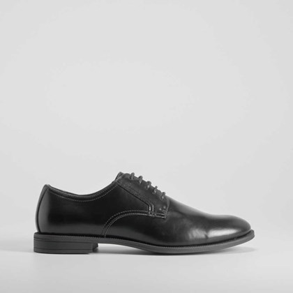 Zapato blucher vestir negro MR. HANSEN