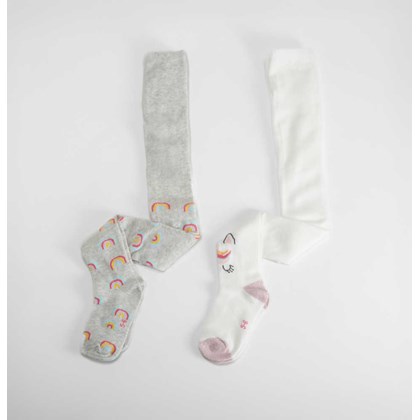 Pack 2 leotardos unicornio multicolor MERKAL