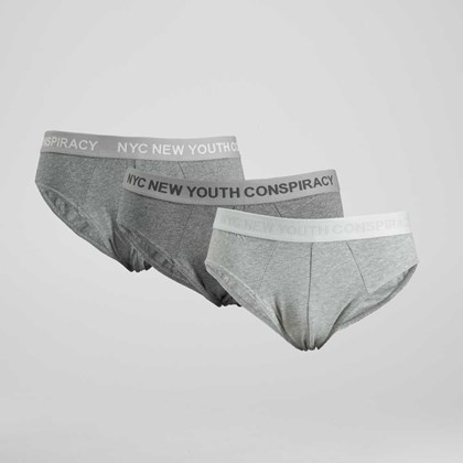 Pack x3 slips hombre multi gris