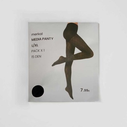 Medias largas rombos negras MERKAL