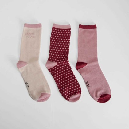 Pack 3 calcetines largos rojo MERKAL