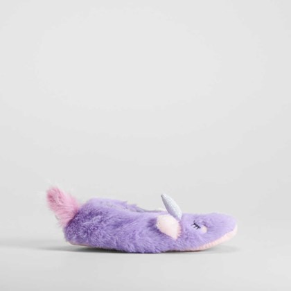 Calcetín slipper antideslizante  lila MERKAL