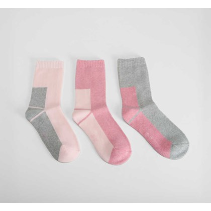 Pack 3 calcetines trekking multicolor MERKAL