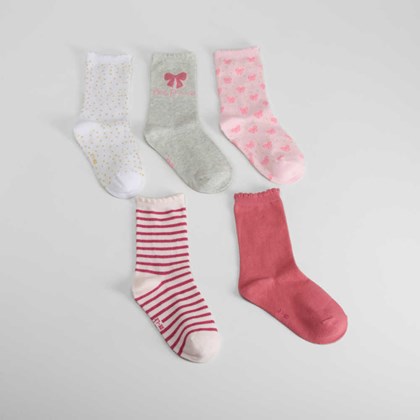 Pack 3 calcetines lacitos rosa MERKAL