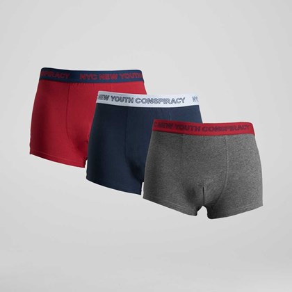 Pack 3x bóxer multicolor contraste hombre